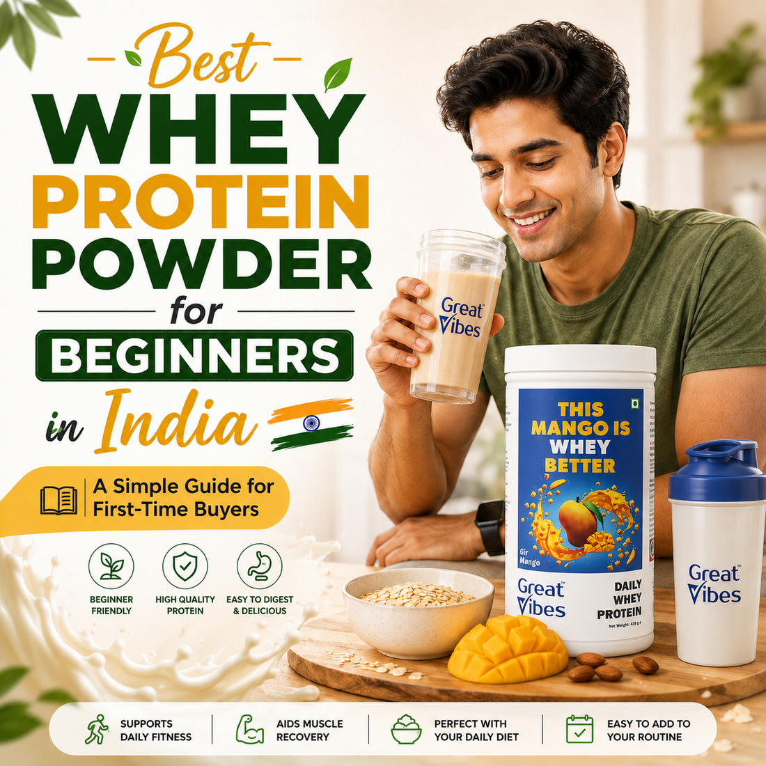 Best Whey Protein Powder for Beginners in India