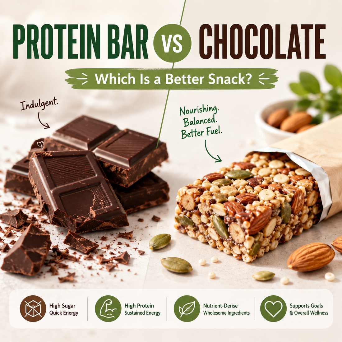 Protein Bar vs Chocolate: Which Is a Better Snack?