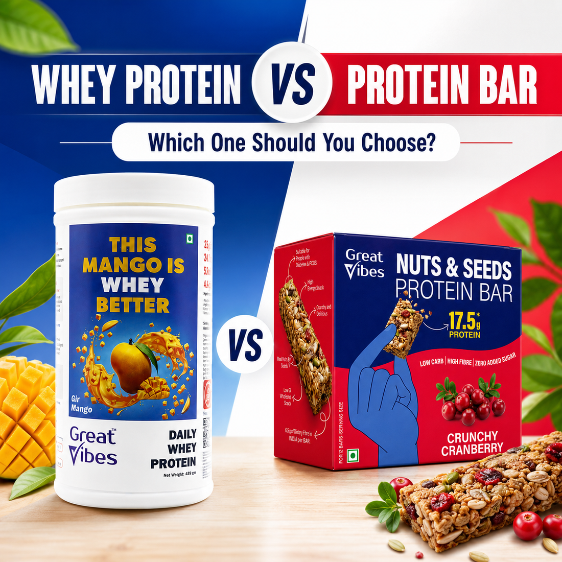 Whey Protein vs Protein Bar: Which One Should You Choose?