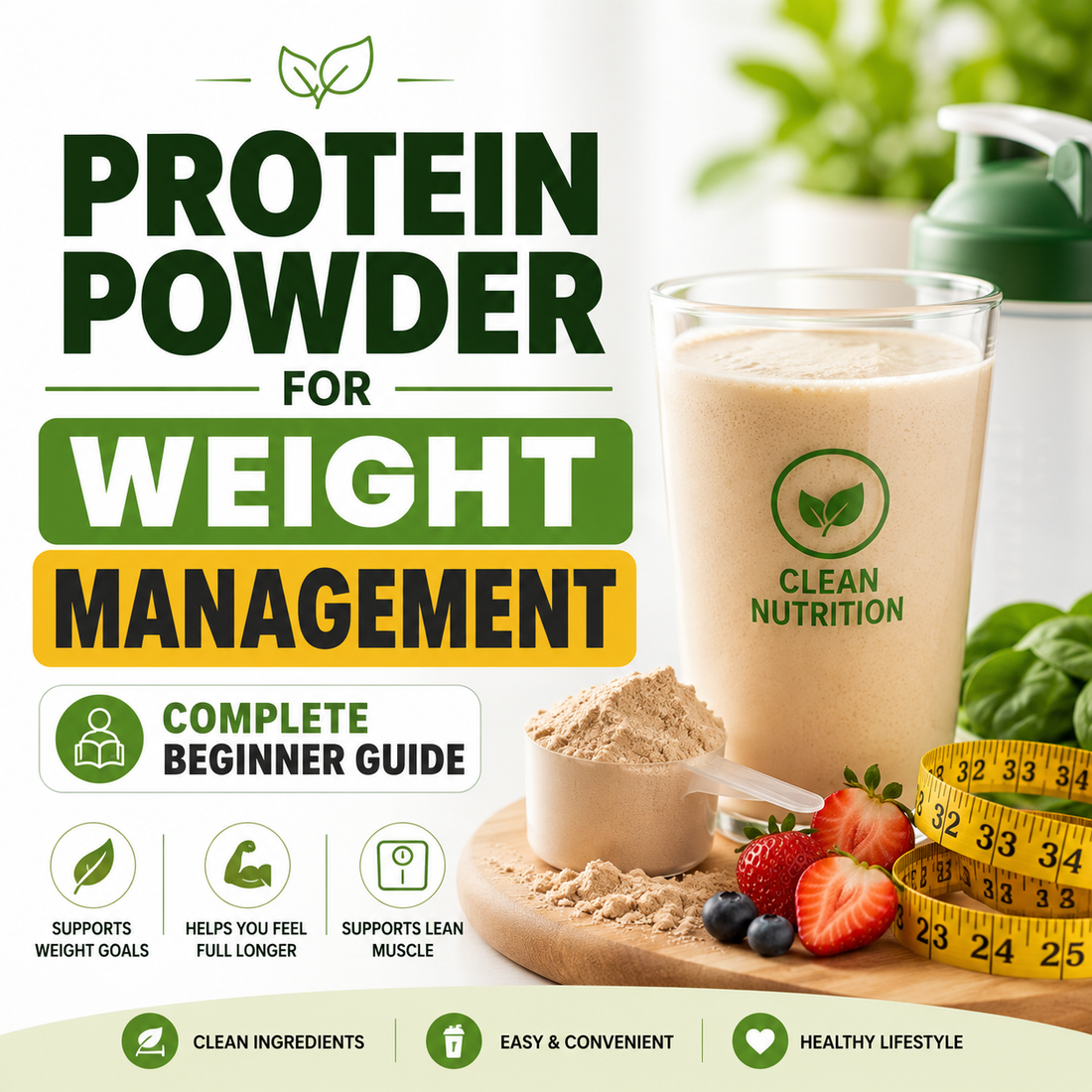 Protein Powder for Weight Management: Complete Beginner Guide.