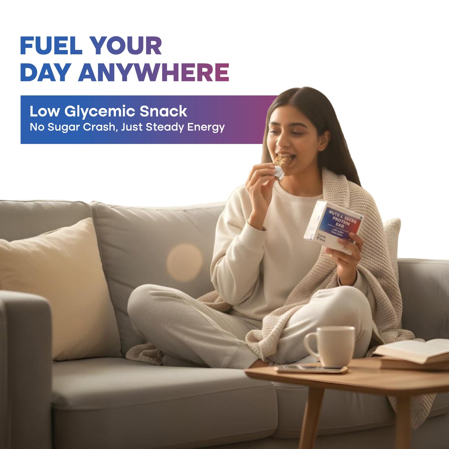 GreatVibes Nuts & Seeds enriched Protein Bar | High Protein & Fibre Minibars | Helps weight loss & muscle building (15 minibars x 25 gm)